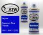 Preview: Jaguar, Caesium Blue Tricoat, 1AV / JHK / 2232: 400ml Sprühdose + 400ml Klarlack - Set, von ATW Autoteile West.
